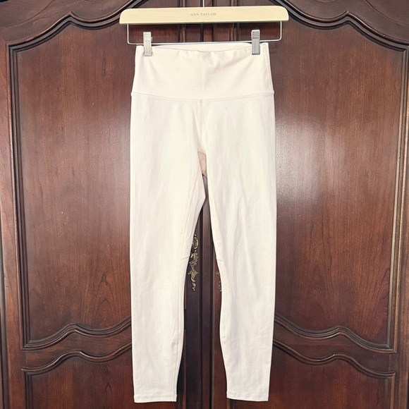 Fabletics Pants - Fabletics Light Pink High Waisted Leggings XS Shimmer Activewear